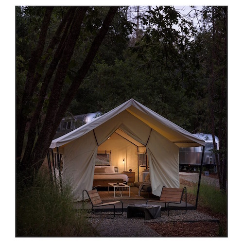 Hipsters Interact With Nature Camping Concept Comes To Yosemite